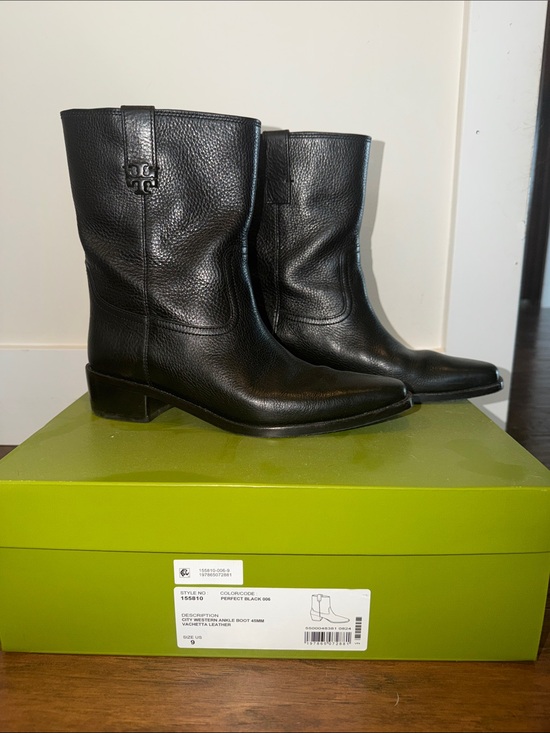 Tory Burch Shoes - Tory Burch City Western Ankle Boot 45MM
